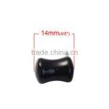 8mm Acrylic Ear Stretcher Expander Bobbin Black Body Piercing Ear Taper Expander thumbnail-2