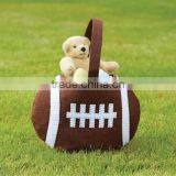 Felt Football Basket & Easter Basket & Toy Basket