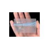 Silkscreen Clear Frosty Finishing Transparent Business Membership Card Printing thumbnail-1
