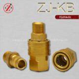 ZJ-KB Japaness Type Brass Mold Coolant Lines Non-valve Hydraulic Couplings