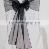 Fashion Organza Sash for Wedding and Banquet Chair Organza Sash