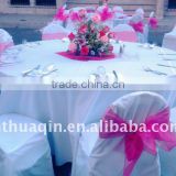 wedding and banquet chair cover polyester tablecloth and table linens