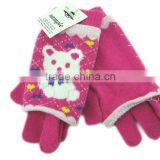 Factory Direct Selling Knitted Warm Winter Gloves for Kids thumbnail-3