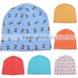 Winter Korea Style 100%cotton Cute Boys&girls Bowknot Pattern Baby Beanie Hat thumbnail-1