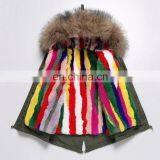2016 Hot Sale Children Clothing Latest Korean Style Kids Coat With Raccoon Fur Hood and Rabbit Fur Lining thumbnail-2