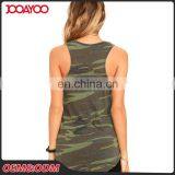 Custom Long Camo Print Sleeveless Cotton Tank Top Designs Pictures Latest Jeans Tops Girls thumbnail-4