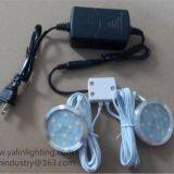 Round LED Cabinet Light, Wardrobe Disc Lamp With 4 or 6 Way Splitter, Ultrathin Showroom Furniture Spotlight thumbnail-5