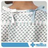 Color-Printed Floral Flame Retardant Hospital Night Dress Patient Gown thumbnail-4