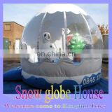 2015 Christams inflatable snow house/new year bouncer