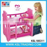 Hot sale plastic baby dolls bed not including dolls