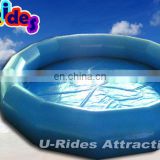 Bule 0.9mm PVC inflatable round swimming pool