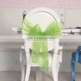 New Design Flocking Any Patterns Chair Sash Made by Organza Fabric thumbnail-1