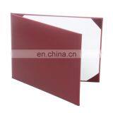 High quality Maroon Vinyl Diploma Ceritificate Cover Without logo