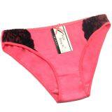 Yun Meng Ni Wholesale Underwear Fancy Black Lace on Sides Soft Cotton Women Daily Panties thumbnail-3