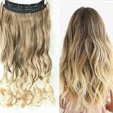 Multi Colored  16 Inches Synthetic Hair Extensions Soft And Smooth