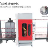 Automatic sand blasting machine for glass and stone