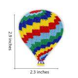 Hot air balloon design patches custom embroidery