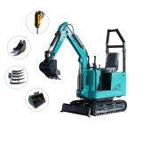 1 Ton Farm Digging Excavator Narrow Access Mini Digger thumbnail-1