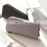 Custom Logo Printing Stationery Storage Zippered Pouch Pen Felt Bag for 48 Colored Pencils thumbnail-1