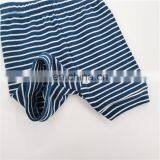 Striped Organic Cotton Rib Short Sleeve Baby Pajama Set thumbnail-6
