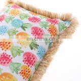 Watercolor Fruit Pineapple Decorative Pillow Cases Spun-Spun Square Cushion Covers for Home Sofa Couch thumbnail-6