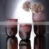 Nordic Home Decor Creative Luxury Red Cylinder Vase Flower Glass Set Wholesale thumbnail-5