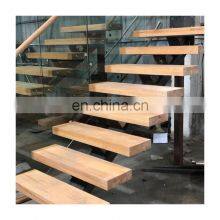 Mono Stringer Stair Kits Portable Wooden Staircases With Carbon Steel thumbnail-5