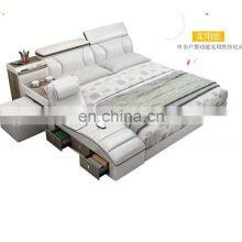 New Design Modern Furniture Multifunction Message Tatami Bed Smart Beds With Wireless Speaker Adjustable Wedding Bedding Room thumbnail-3