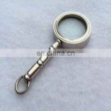 Nautical Brass Nickle Plated Magnifying Glass