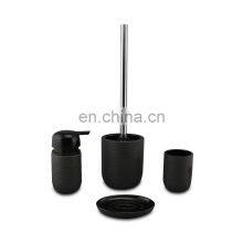 Аксессуары для ванной комнаты Черный набор для ванной комнаты Домашние аксессуары для ванной комнаты  Матовая отделка  Керамика  Аксессуары для ванной комнаты thumbnail-3