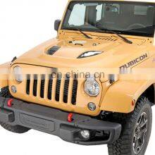 Shanghai Sanfu Car Accessories Fit For Jeep W Rangler JK 07-17 J066 10th Anniversary Truck Master Hood Bonnet Black Steel Hood