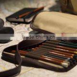 Durable Canvas Roll Pencil Case Stylish Foldable Roll Pencil Case Bag With 30 Pencil Holders thumbnail-4