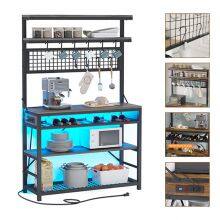 Food Truck Stall Cart Hotel Restaurant Food Truck Tea Truck Wine Rack Kitchen Storage Rack With Ambient Lights thumbnail-3