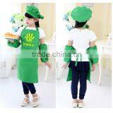 Cotton Kids Kitchen Apron, Length Adjustable Kid's Apron, Children's Painting Apron thumbnail-1
