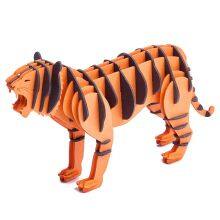 OEM/ODM Animal DIY Series Tiger Model Kits Assemble Toys Kids Children 3D Paper Puzzles thumbnail-1