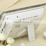 New 7" HD TFT-LCD Digital Photo Picture Frame Alarm Clock MP3 MP4 Movie Player With Light Remote Desktop EU/US Plug thumbnail-2