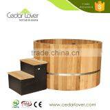 Factory Price Manufacturer Good Quality Red Cedar Spa Wooden Hot Tub thumbnail-1