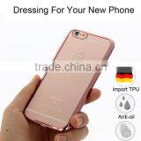 0.6MM Anti-Scratch Newest Transparent TPU Back Cover With Soft Electroplate Phone Case TPU Mobile Case for Iphone 6 Quality Choice thumbnail-4