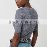 2016 Fashin Wear Marle Cropped Knit Tee HSS3012 thumbnail-3