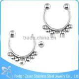 New Arrival Thai Style U Shape Septum Piercing Fake Crystal thumbnail-4