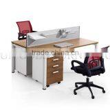 Unique Home Study Wooden Table Workstation/ 2 Seater Office Cubicle ( SZ-WS435) thumbnail-1