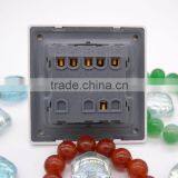 Switch Doorbell 3gang 1way Rest pc Panel 86*86 General Silver Alloy Touch thumbnail-3