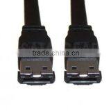 Black PVC Jacket Serial Line Sata 7p Cable