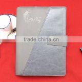 Leather discoloration cover spiral note book , tear off notepad , hotel notepad