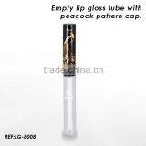 Empty Lip Gloss Tubes With Black Aluminum Cap