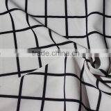 Men's t Shirt Fabric 4 Way Strench Plaid Printed Polyester Lycra Fabric thumbnail-3