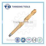 HSS Taper Shank Twist Drill Fully Ground Tin-coated Taper Shank Drill Bit thumbnail-1