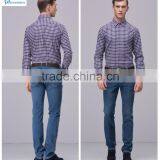 Light Blue Men Jeans Fashion Autumn Apring Cotton 4 Pocket Vintage Blue Basic Mens Denim Jeans With Skinny Leg and 3d Whiskers thumbnail-1