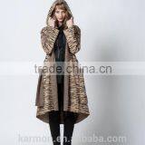 Holiday Sale Women Brown Coat,Brown Cardigan,Women Brown Jacket, Women Brown Sweater Knitwear Coat, Hooded Cape, Coat With Hood thumbnail-4