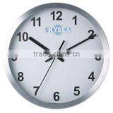 8 Inch Metal Decorative Wall Mounted Clock, Round Clock Design thumbnail-1